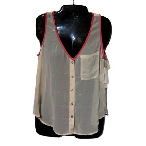 NWT Kohl’s Margo & Sebastian Size S Sheer Top